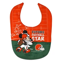WinCraft Cleveland Browns Mickey All-Pro Baby Bib