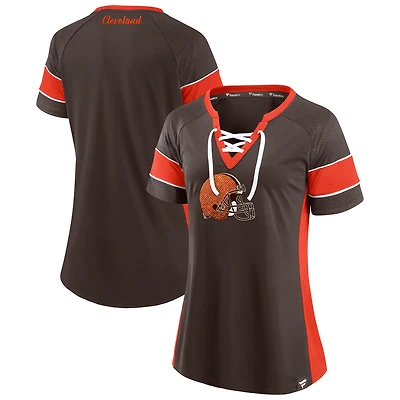 Haut à lacets Athena des Cleveland Browns Fanatics pour femmes