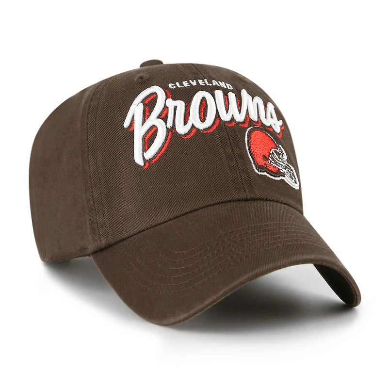Casquette ajustable Ariana Clean Up marron 47 pour femme des Cleveland Browns