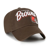 Casquette ajustable Ariana Clean Up marron 47 pour femme des Cleveland Browns