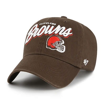 Casquette ajustable Ariana Clean Up marron 47 pour femme des Cleveland Browns