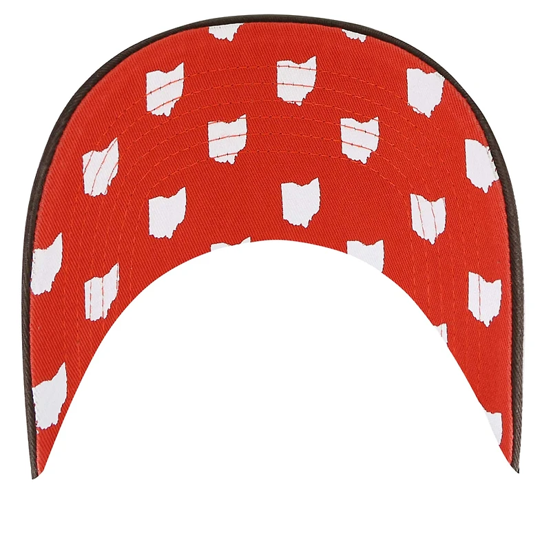 Casquette réglable '47 Cleveland Browns Confetti Icon Clean Up pour femmes