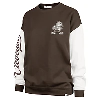 Women's '47  Brown Cleveland Browns Double Header Rise Andie Pullover Sweatshirt