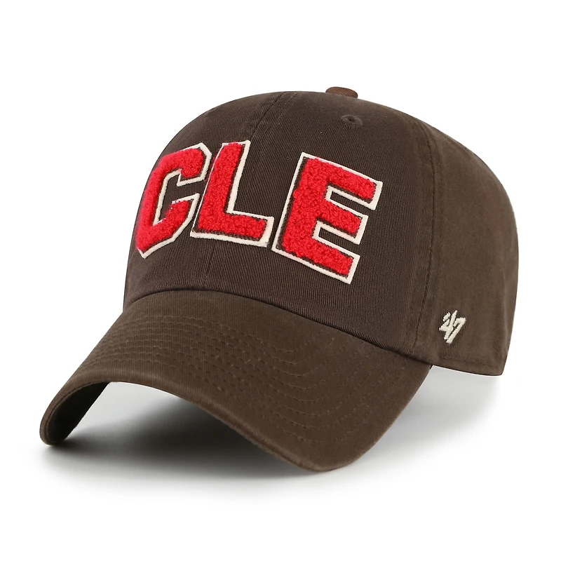 Casquette ajustable Zoey Clean Up marron 47 pour femme des Cleveland Browns
