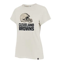 Women's '47 Cream Cleveland Browns Panthera Frankie T-Shirt
