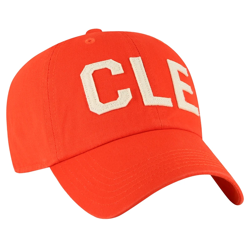 Casquette réglable '47 orange Cleveland Browns Finely Clean Up pour femmes