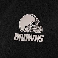Gilet zippé Antigua noir pour femme, style nostalgique des Cleveland Browns