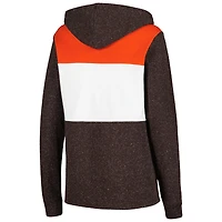 Sweat à capuche Antigua Brown Cleveland Browns Wicket pour femmes