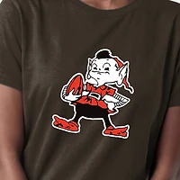 Women's Champion  Brown Cleveland Browns Logo T-Shirt