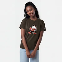 Women's Champion  Brown Cleveland Browns Logo T-Shirt