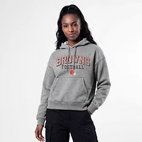 Women's Champion Gray Cleveland Browns Triumph Tri-Blend Hoodie