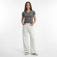 Women's Champion Gray Cleveland Browns Triumph Tri-Blend V-Neck T-Shirt