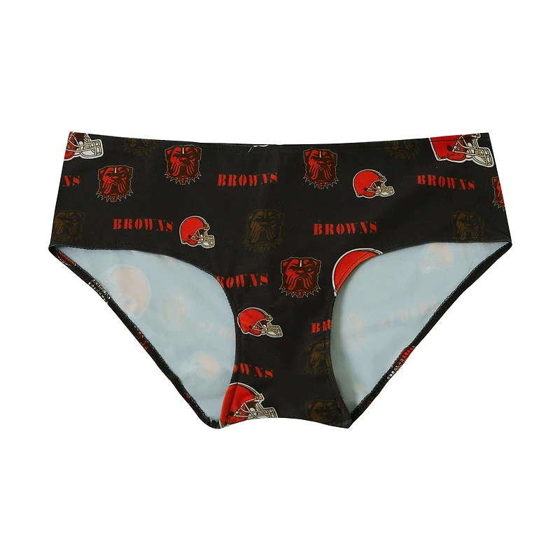 Culotte en tricot à imprimé mosaïque Cleveland Browns Sport Brown pour femme