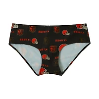 Culotte en tricot à imprimé mosaïque Cleveland Browns Sport Brown pour femme