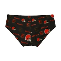 Culotte en tricot à imprimé mosaïque Cleveland Browns Sport Brown pour femme