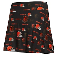 Jupe-short à imprimé mosaïque marron Cleveland Browns pour femme Concepts Sport