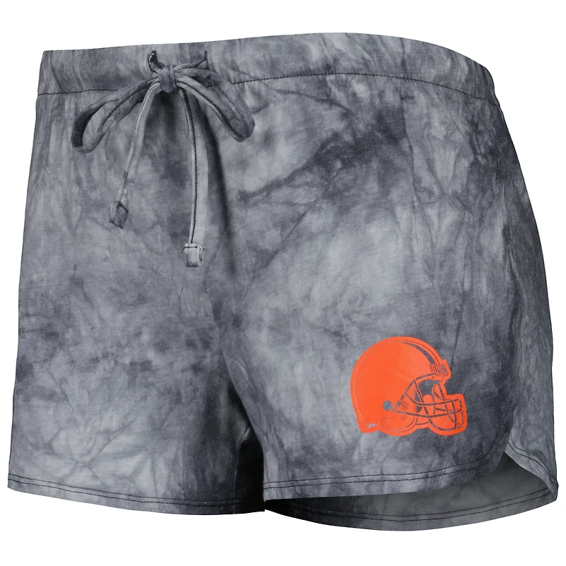 Concepts Sport Charcoal Cleveland Browns Billboard Col rond Débardeur dos nageur et short Ensemble de nuit