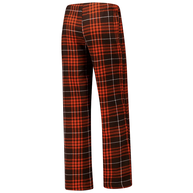 Women's Concepts Sport Cleveland Browns Vector Top & Flannel Pants Sleep Set