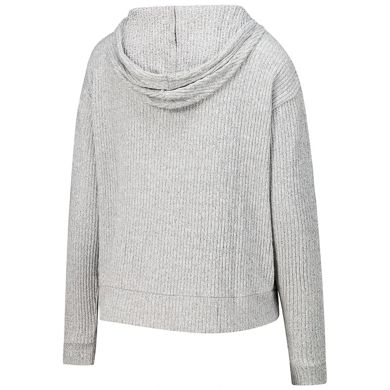 Ensemble sweat à capuche et short manches longues Juniper gris Cleveland Browns pour femme