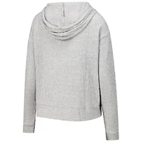 Ensemble sweat à capuche et short manches longues Juniper gris Cleveland Browns pour femme