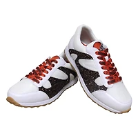 Baskets à paillettes Cuce Brown Cleveland Browns pour femmes
