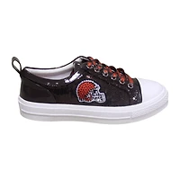 Baskets à paillettes Cuce pour femmes, Cleveland Browns Team marron