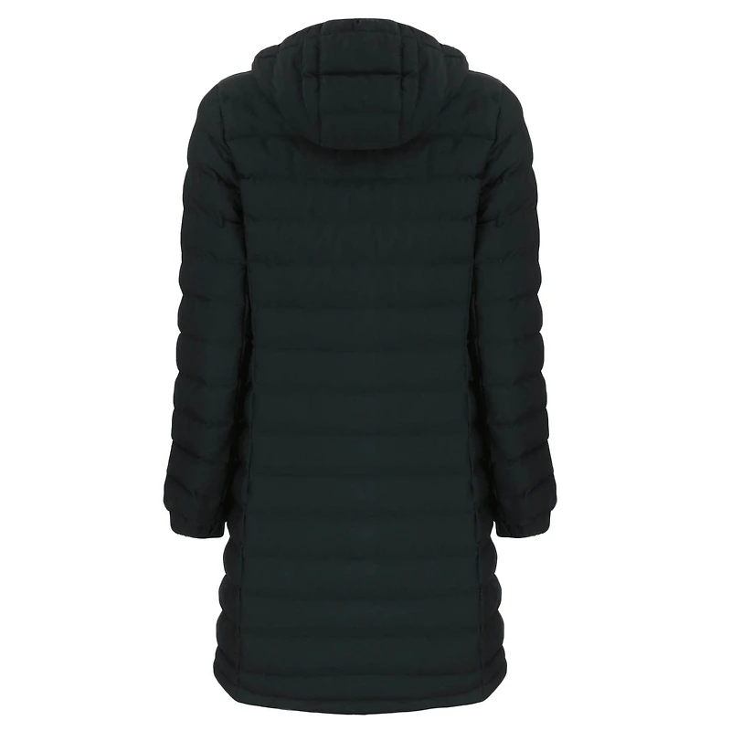 Doudoune longue isolante entièrement zippée pour femme Cutter & Buck Black Cleveland Browns Mission Ridge Repreve Eco