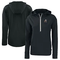 Sweat à capuche demi-zippé écologique et recyclé Daybreak des Cleveland Browns pour femme, noir