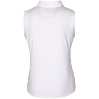 Women's Cutter & Buck White Cleveland Browns Forge DryTec Stretch Sleeveless Polo