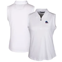 Women's Cutter & Buck White Cleveland Browns Forge DryTec Stretch Sleeveless Polo