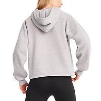 Sweat à capuche raglan DKNY Sport pour femmes, gris chiné, Cleveland Browns Debbie Dolman