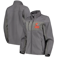 Veste Dunbrooke Charcoal Cleveland Browns Zephyr Softshell pour femme