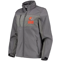 Veste Dunbrooke Charcoal Cleveland Browns Zephyr Softshell pour femme