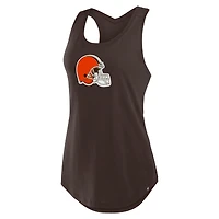 Débardeur Fanatics Brown pour femme Cleveland Browns Iron Fan