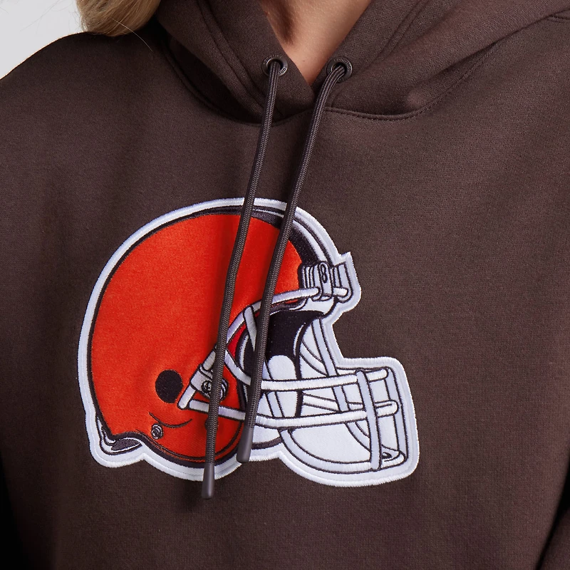 Women's Fanatics Brown Cleveland Browns Legacy Fleece Pullover Hoodie