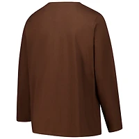 Women's Fanatics Brown Cleveland Browns Long Sleeve Scoop Neck T-Shirt