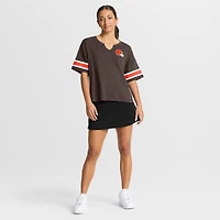Women's Fanatics Brown Cleveland Browns Redzone Curl Route T-Shirt
