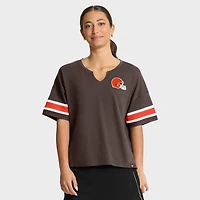 Women's Fanatics Brown Cleveland Browns Redzone Curl Route T-Shirt