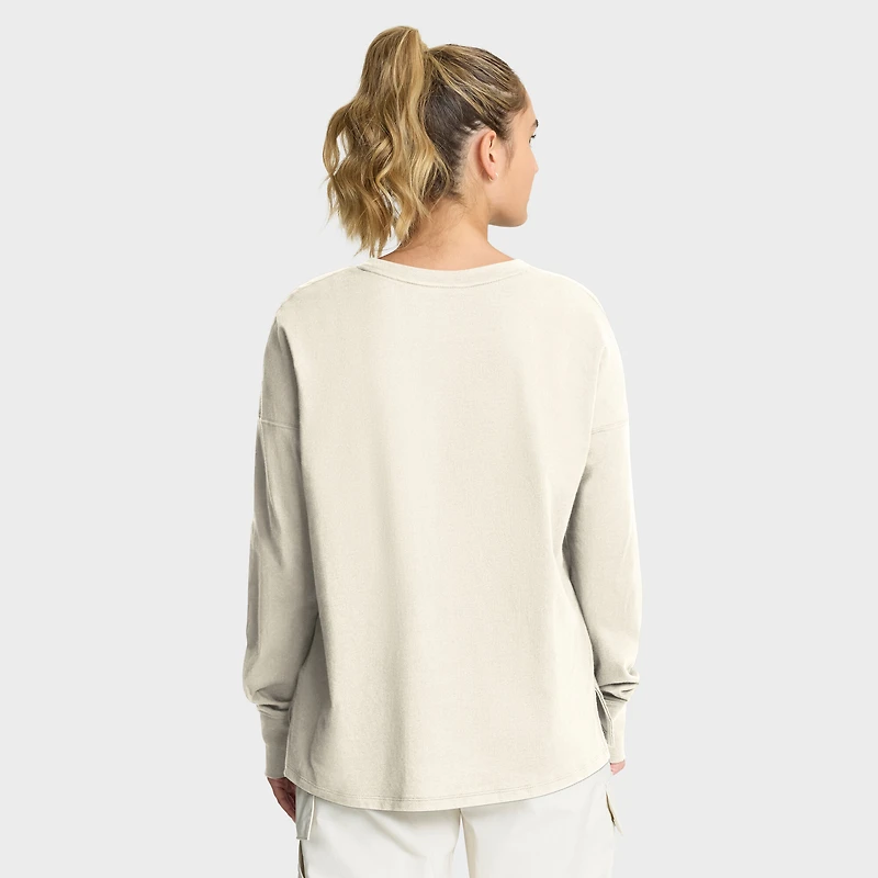 T-shirt à manches longues pour femme Fanatics Cream Cleveland Browns Dove Legacy