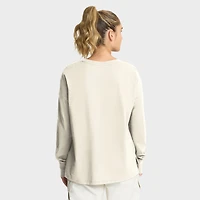 T-shirt à manches longues pour femme Fanatics Cream Cleveland Browns Dove Legacy