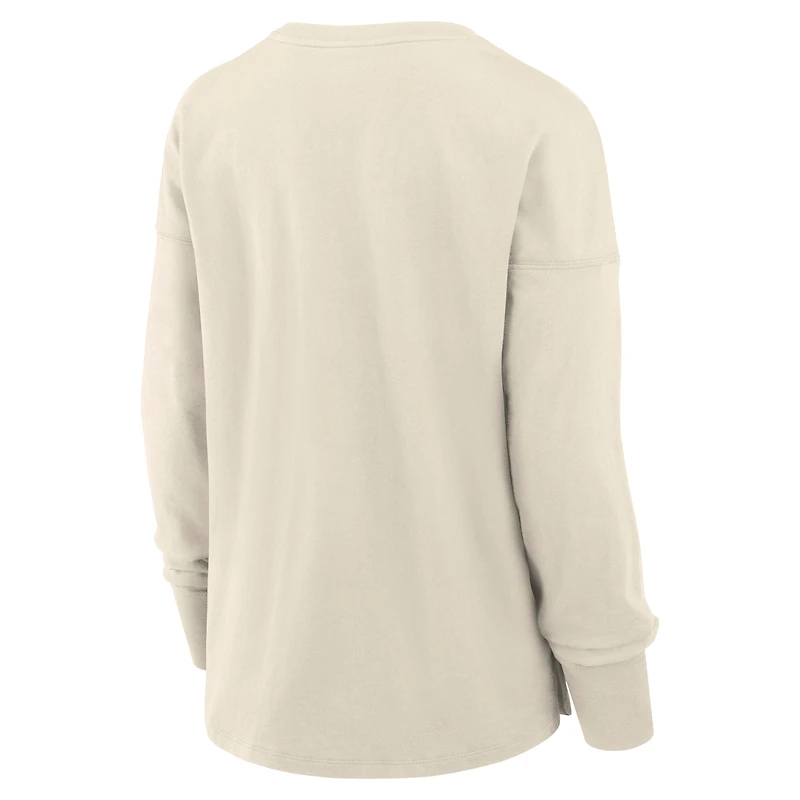 T-shirt à manches longues pour femme Fanatics Cream Cleveland Browns Dove Legacy