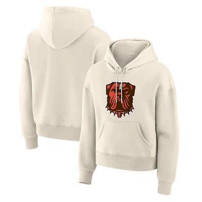 Sweat à capuche manches longues pour femme Fanatics Cream Cleveland Browns Dove Legacy