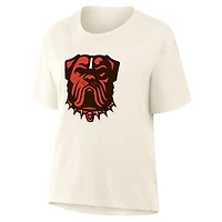 T-shirt crème Fanatics pour femme Cleveland Browns Dove Legacy