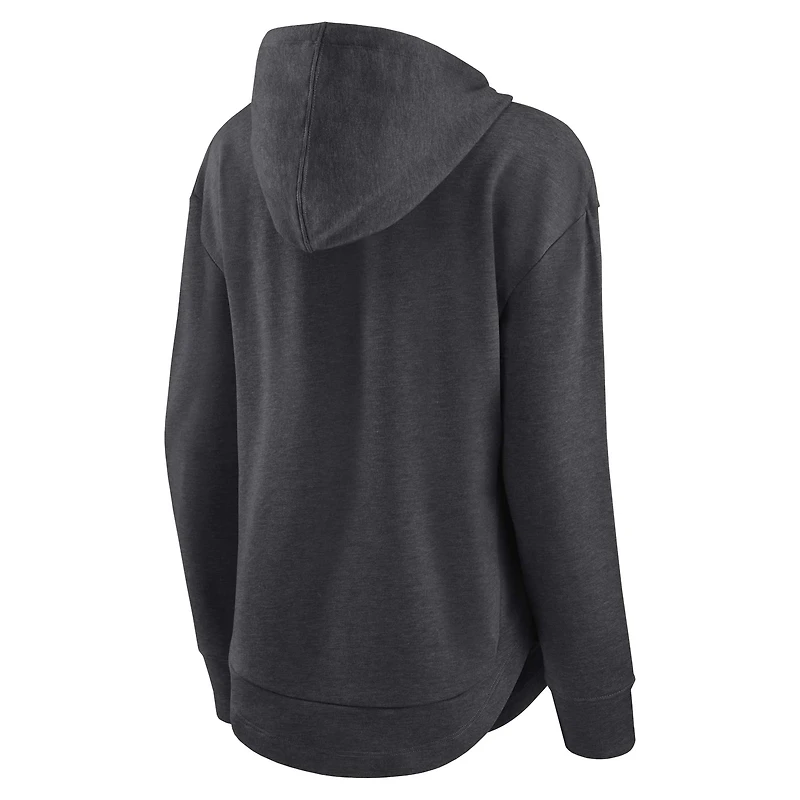 Fanatics Heather Charcoal pour femmes Cleveland Browns Set To Fly - Chandail à capuchon