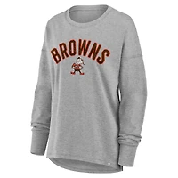 Women's Fanatics Heather Gray Cleveland Browns Hometown Legacy Long Sleeve T-Shirt