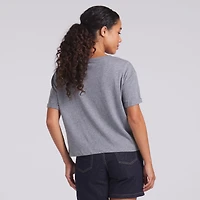 T-shirt boxy tri-blend gris chiné Fanatics pour femme