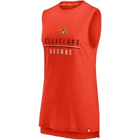 Women's Fanatics Orange Cleveland Browns True Contender Tank Top