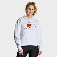 Women's Fanatics White Cleveland Browns Eligible Receiver Legacy Pullover Hoodie