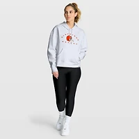 Women's Fanatics White Cleveland Browns Eligible Receiver Legacy Pullover Hoodie