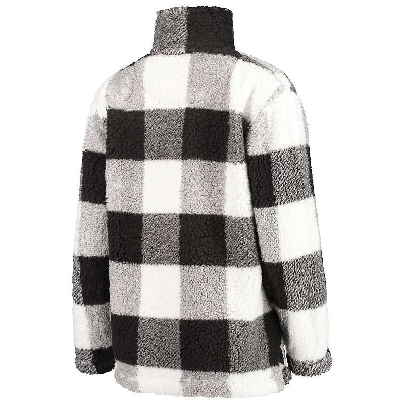 Veste noire à carreaux Sherpa Cleveland Browns G-III 4Her by Carl Banks pour femmes